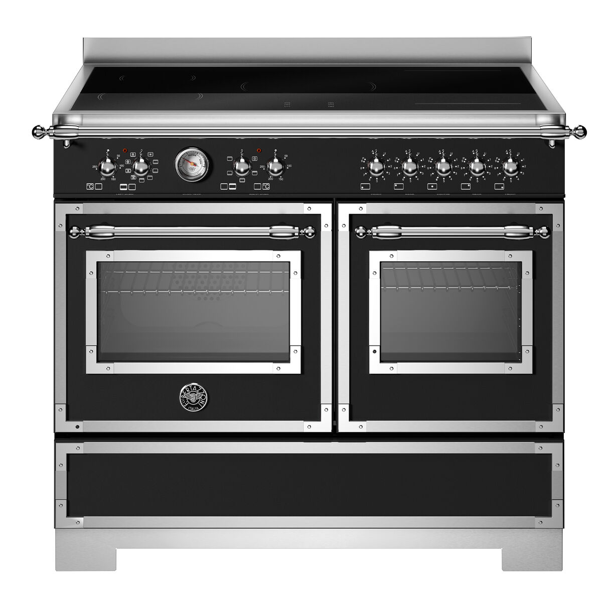 HER105I2ENET2 Heritage induktionskomfur 100 cm med 5 zoner og 2 ovne, mat sort