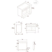 HER105I2ENET2 Heritage induktionskomfur 100 cm med 5 zoner og 2 ovne, mat sort