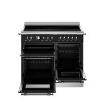 HER105I3ENET2 Heritage induktionskomfur 100 cm med 5 zoner og 3 ovne, mat sort