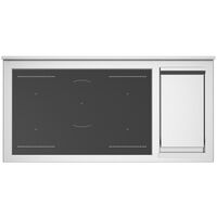 HER125I2EXT2 Heritage induktionskomfur 120 cm med 5 zoner, elektrisk stegebord og 2 ovne, rustfrit stål