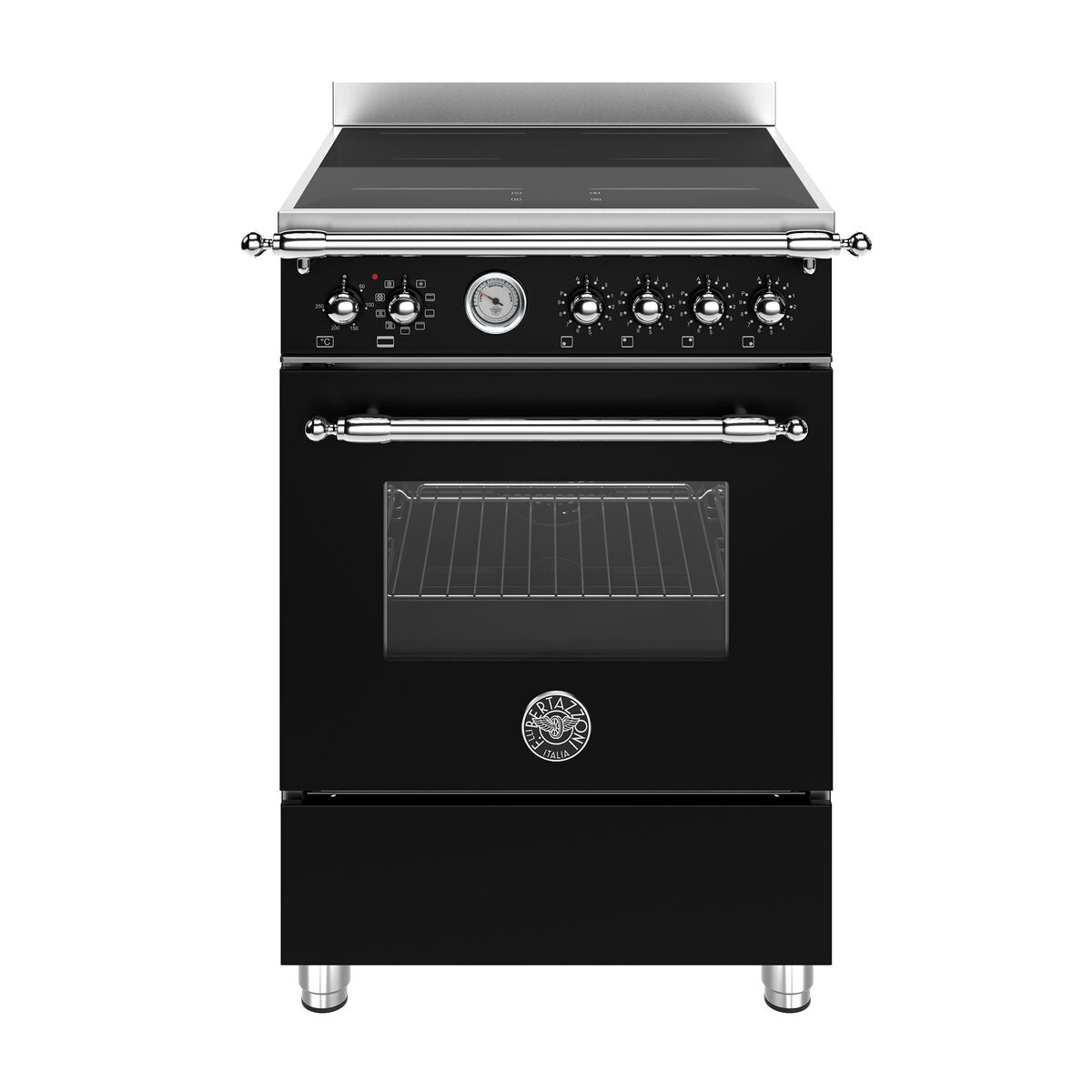 HER64I1ENEC2 Heritage induktionsspis 60 cm med 4 zoner och 1 ugn, mattsvart 