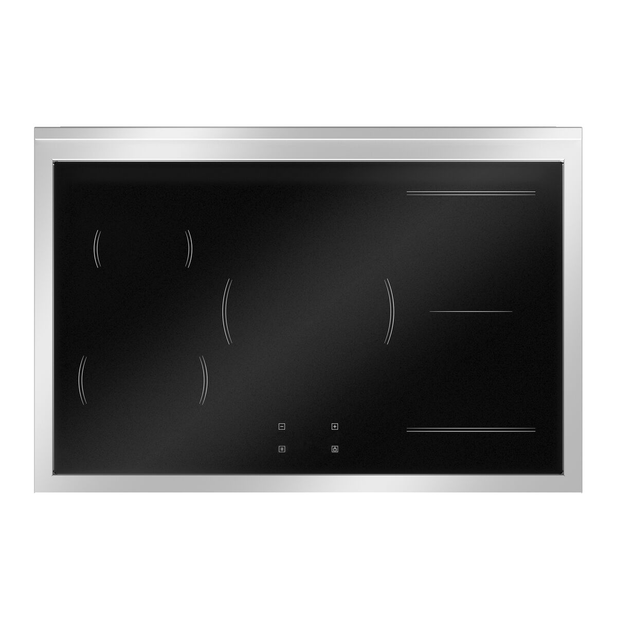 HER95I2ENEC2 Heritage induktionskomfur uden dekorramme 90 cm med 5 zoner og 2 ovne, mat sort