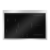 HER95I2ENEC2 Heritage induktionskomfur uden dekorramme 90 cm med 5 zoner og 2 ovne, mat sort