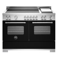MAS125I2ENET2 Master induktionsspis 120 cm med 5 zoner, stekbord och 2 ugnar, mattsvart