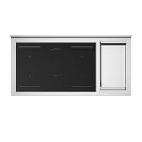 MAS125I2ENET2 Master induktionsspis 120 cm med 5 zoner, stekbord och 2 ugnar, mattsvart