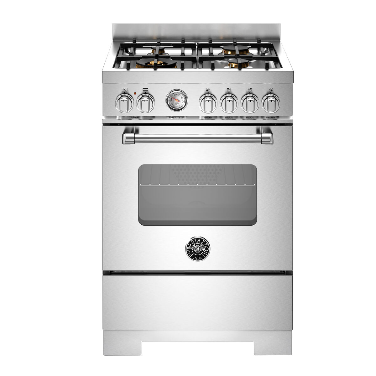 MAS64L1EXT2 Master gasspis 60 cm med 4 brännare och 1 ugn, rostfritt stål