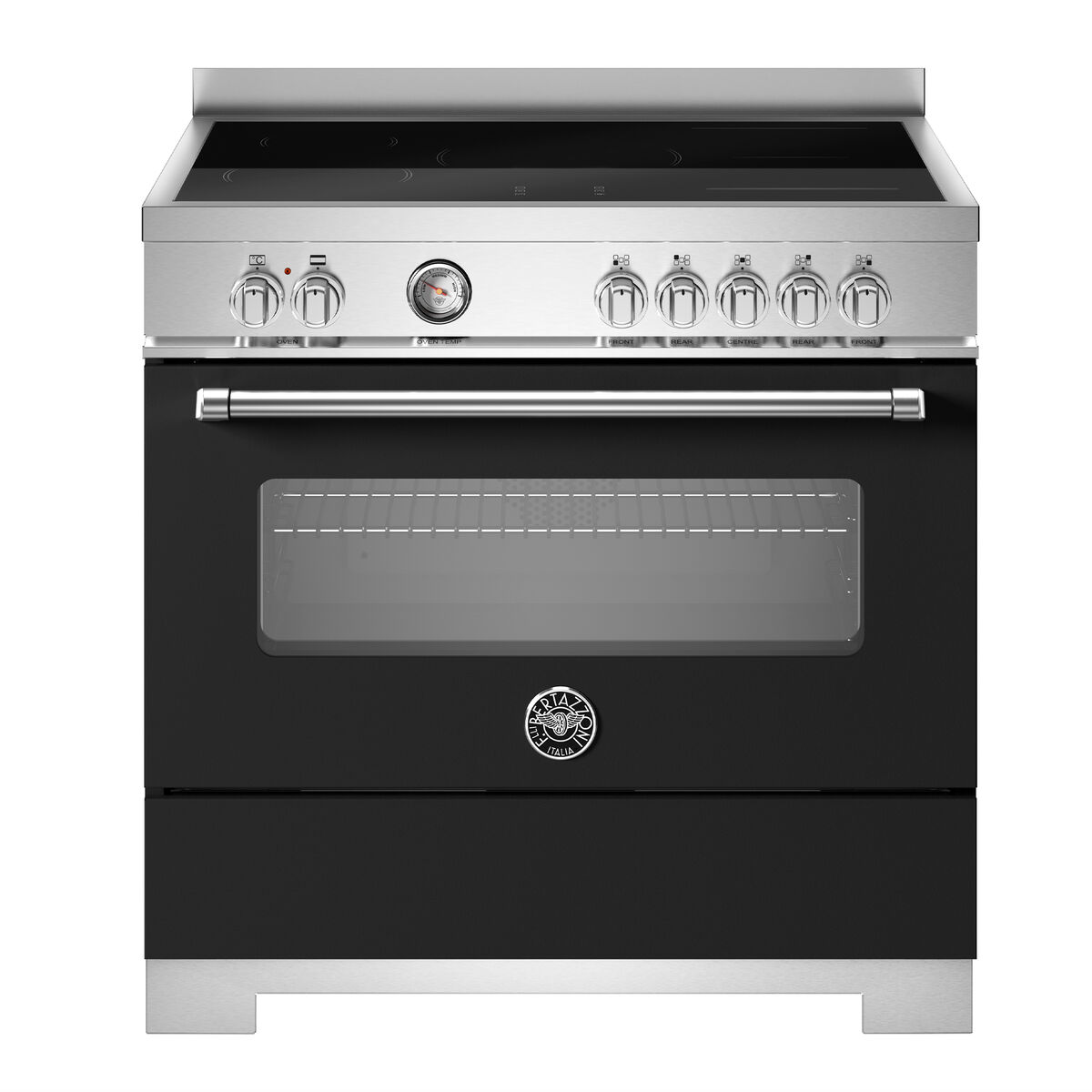 MAS95I1ENET2 Master induktionsspis 90 cm med 5 zoner och 1 ugn, mattsvart