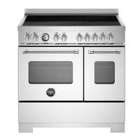 MAS95I2EXT2 Master induktionsspis 90 cm med 5 zoner och 2 ugnar, rostfritt stål