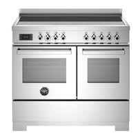 PRO105I2EXT2 Professional induktionskomfur 100 cm med 5 zoner, rustfrit stål