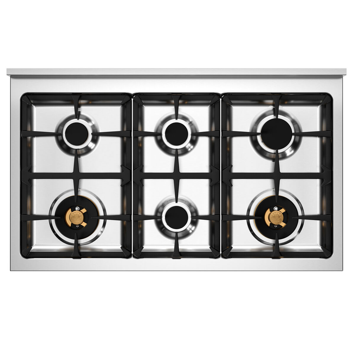 PRO106L2EART2 Professional gasskomfyr 100 cm med 6 brennere og 2 ovner, oransje
