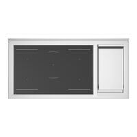 Professional PRO125I2EART2 induktionsspis 120 cm med 5 zoner, elektriskt stekbord och 2 ugnar, orange