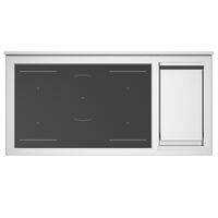 Professional PRO125I2EBIT2 induktionsspis 120 cm med 5 zoner, elektriskt stekbord och 2 ugnar, vit