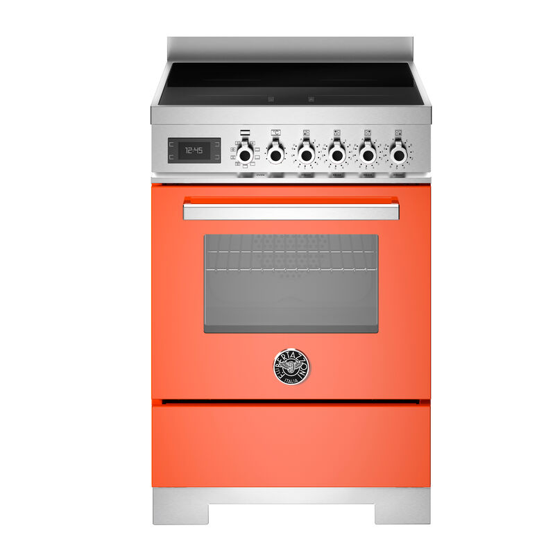 PRO64I1EART2 Professional induktionsspis 60 cm med 4 zoner och 1 ugn, orange
