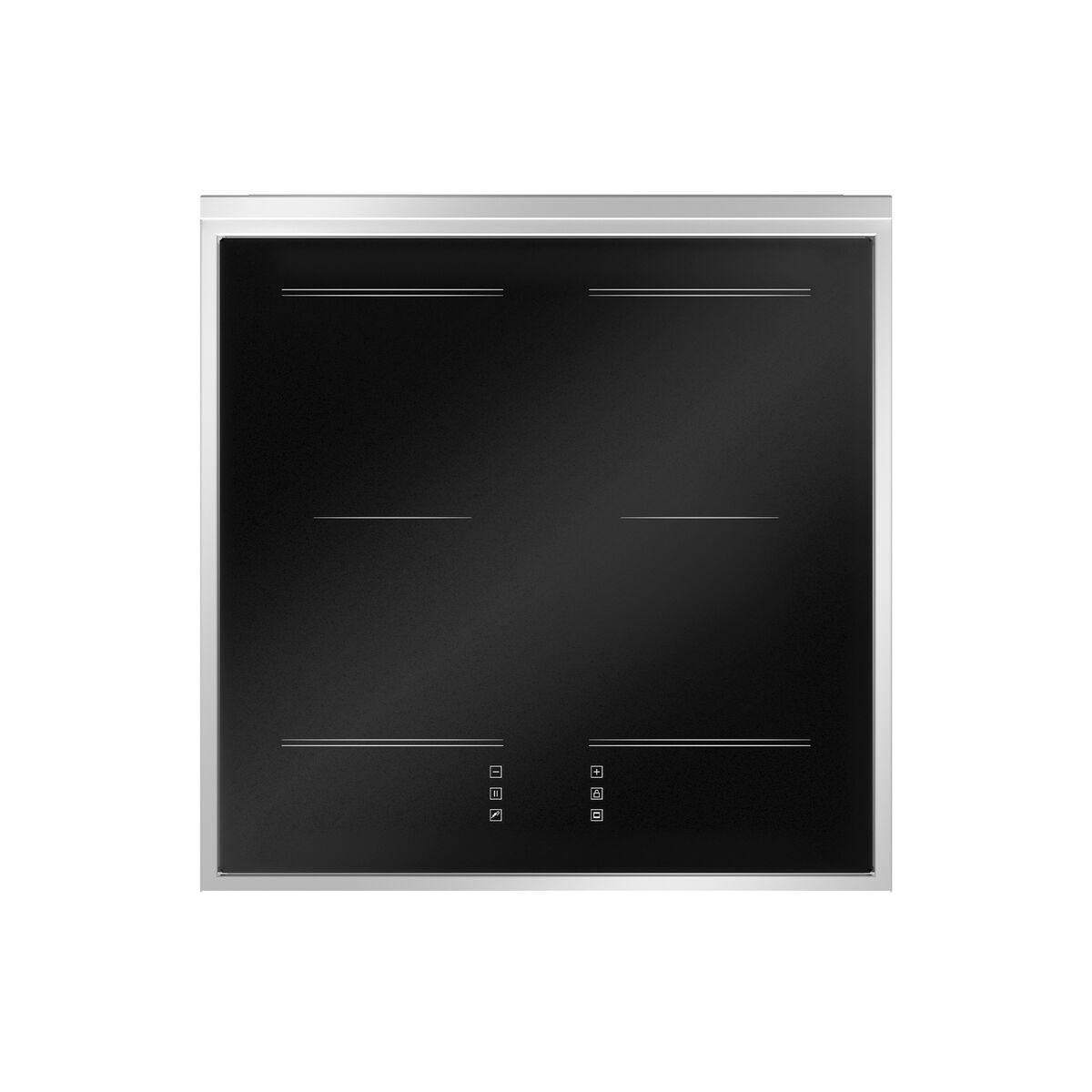 PRO64I1EROT2 Professional induktionsspis 60 cm med 4 zoner och 1 ugn, röd