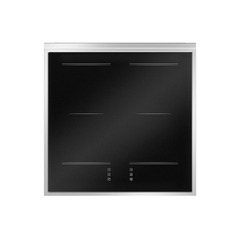 PRO64I1EROT2 Professional induktionsspis 60 cm med 4 zoner och 1 ugn, röd