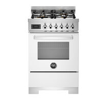 PRO64L1EBIT2 Professional gasspis 60 cm med 4 brännare och 1 ugn, vit