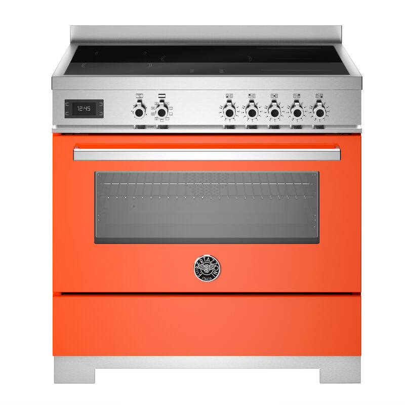 PRO95I1EART2 Professional induktionskomfur 90 cm med 5 zoner og 1 ovn, orange
