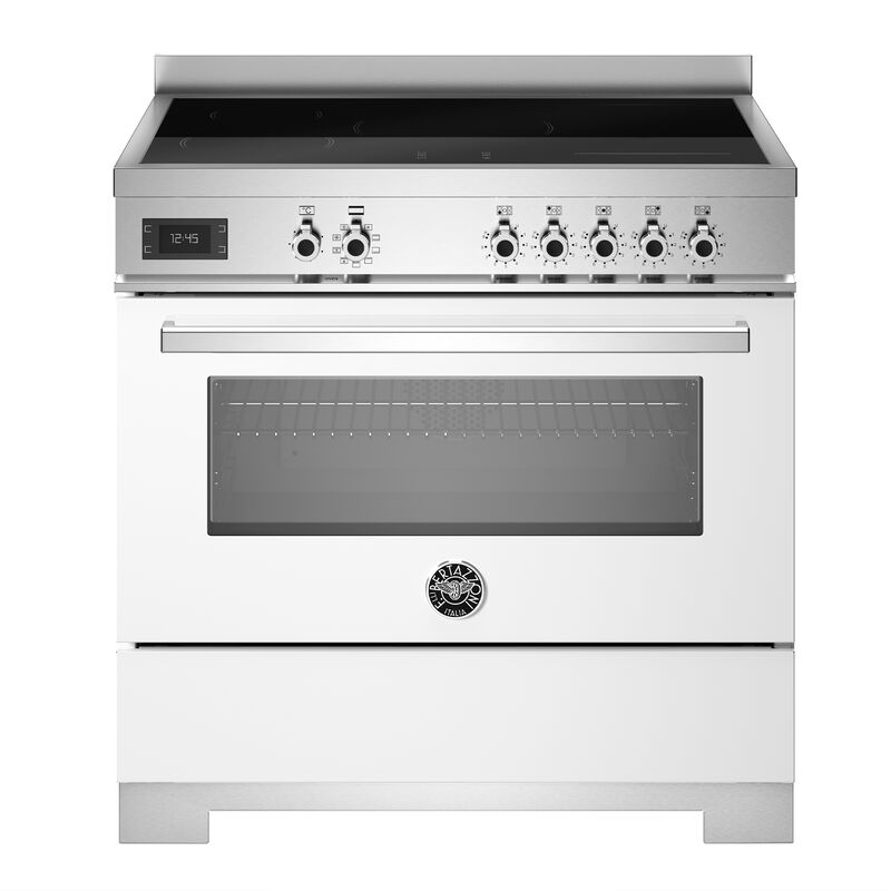 PRO95I1EBIT2 induktionskomfur 90 cm med 5 zoner og 1 ovn, hvid