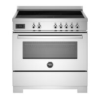 PRO95I1EXT2 Professional induktionskomfur 90 cm med 5 zoner og 1 ovn, rustfrit stål
