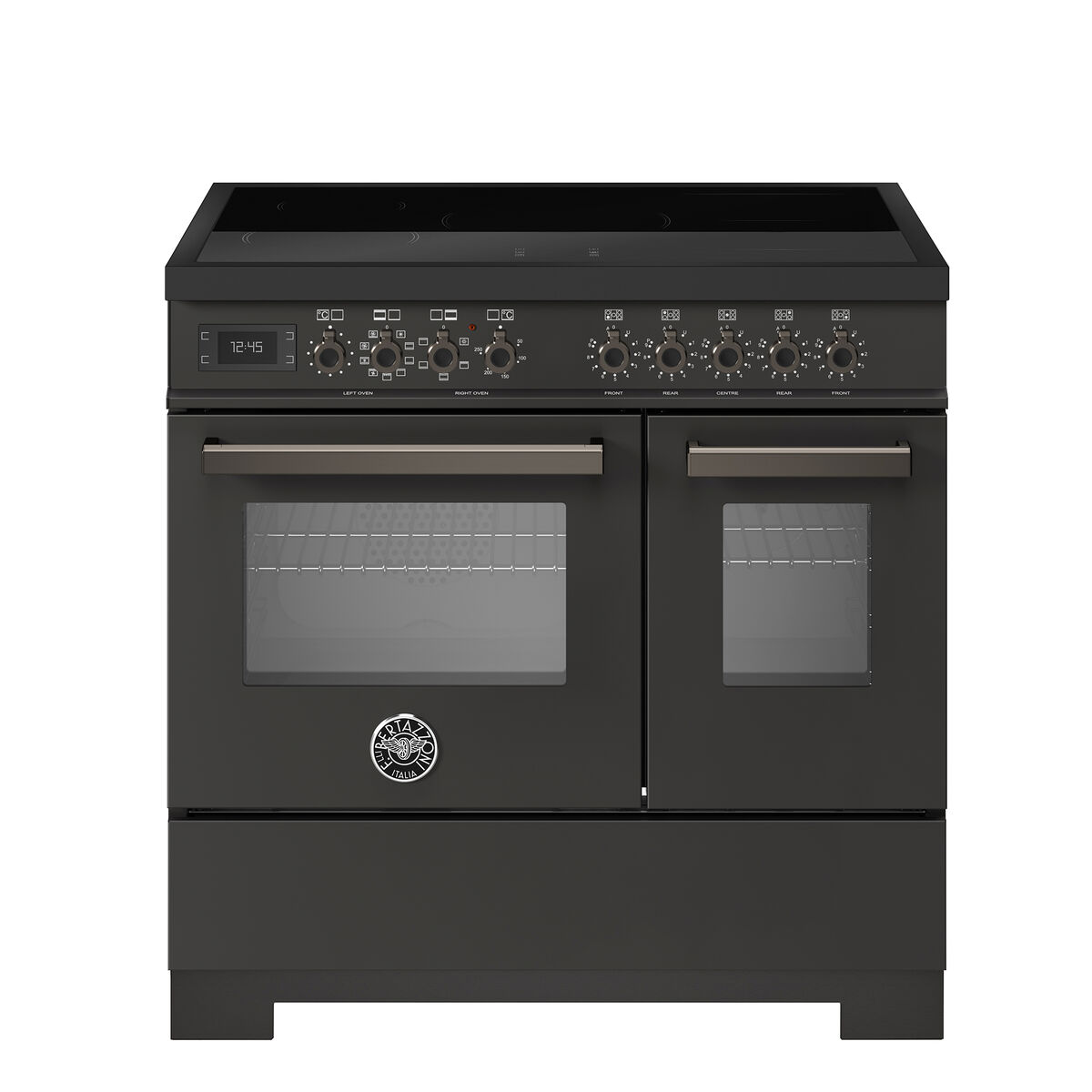 PRO95I2ECAT2 Professional induksjonskomfyr 90 cm med 5 soner og 2 ovner, carbonio