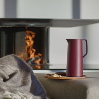 Motiva termokanne 1 liter, mørkerød