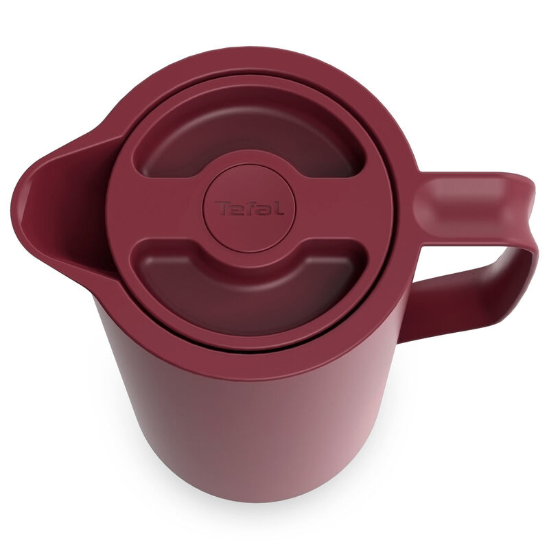 Motiva termokanne 1 liter, mørkerød