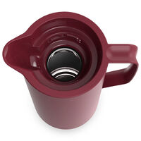 Motiva termokanne 1 liter, mørkerød