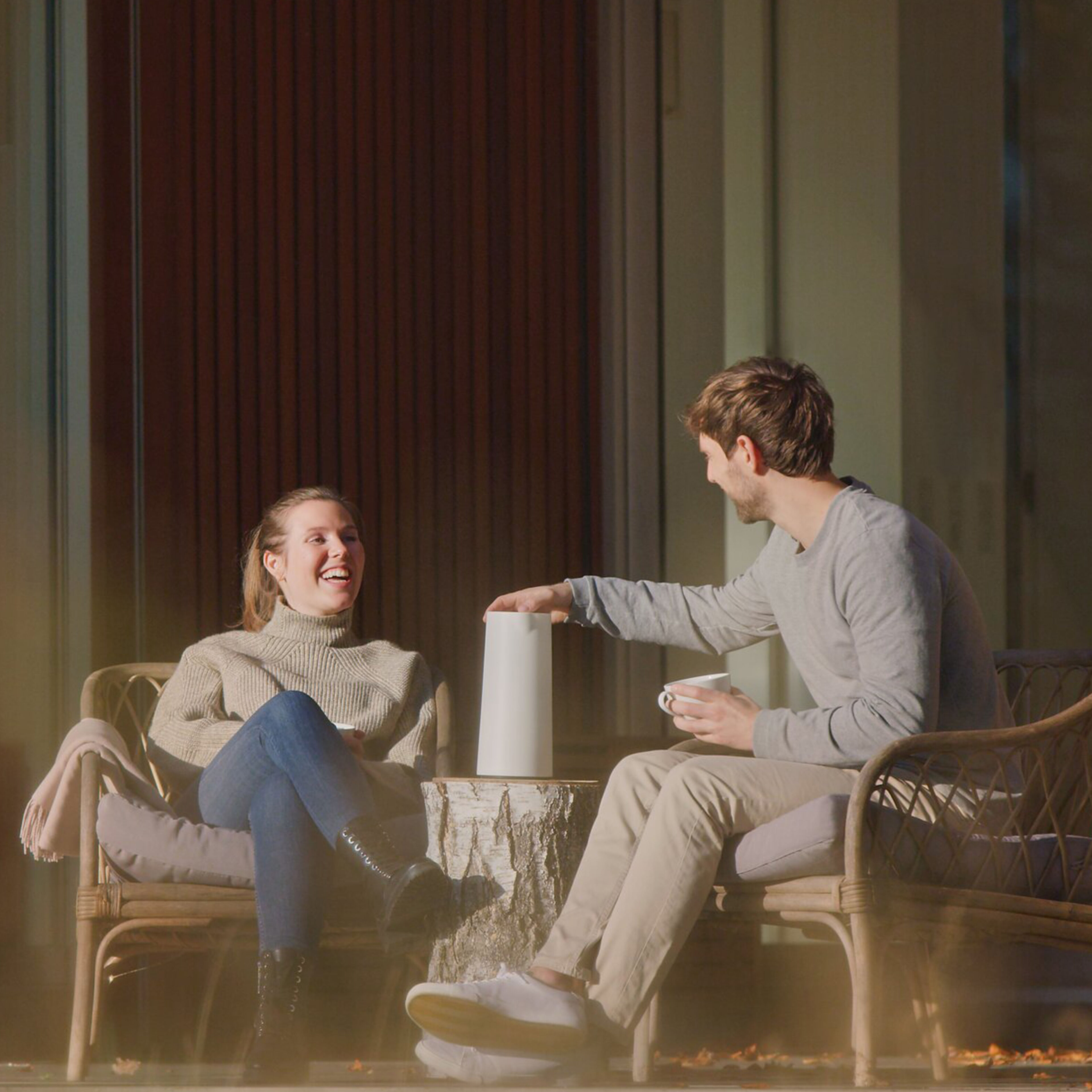 Motiva termokanne 1 liter, hvit