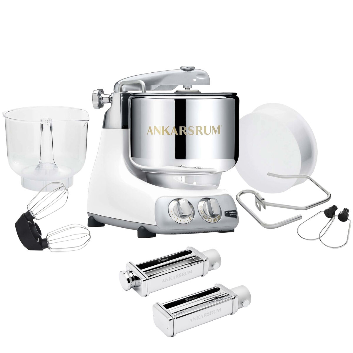 Assistent Original AKM 6230 køkkenmaskine og pastakit, mineral white