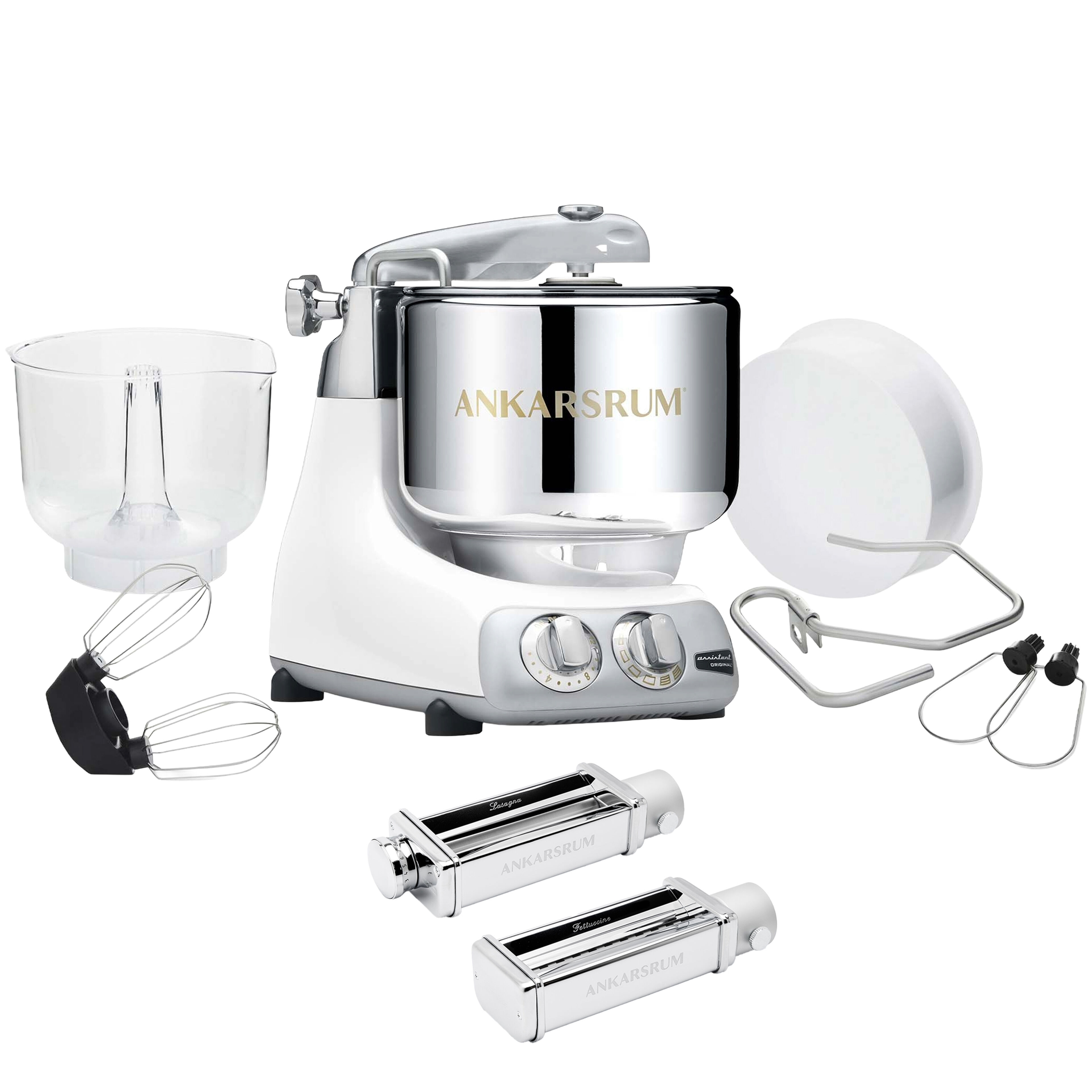Assistent Original AKM 6230 køkkenmaskine og pastakit, mineral white