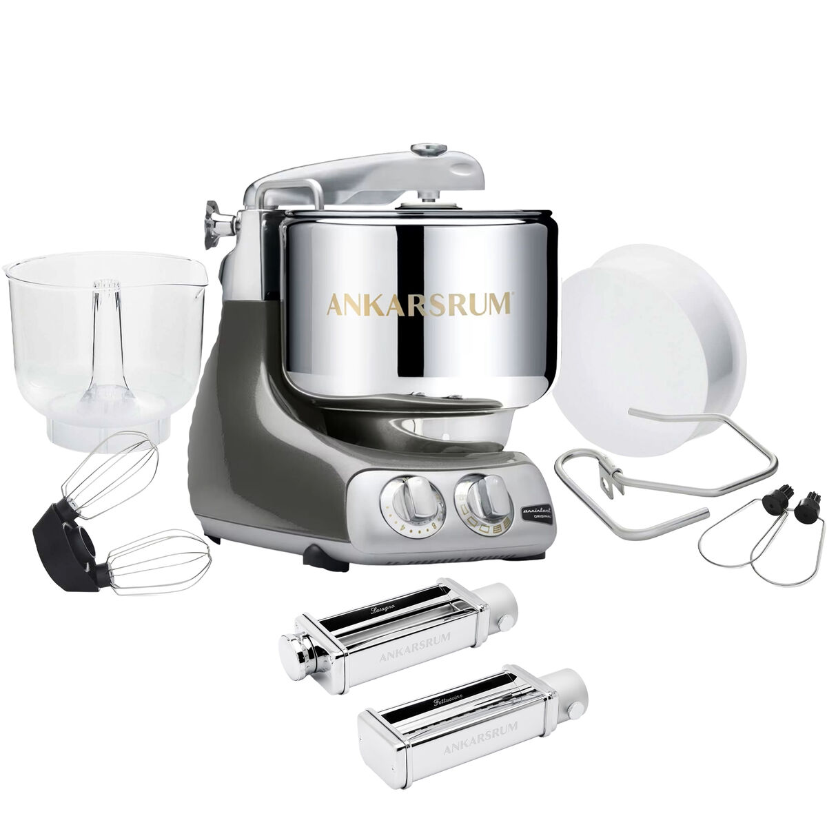 Assistent Original AKM 6230 køkkenmaskine og pastakit, black chrome