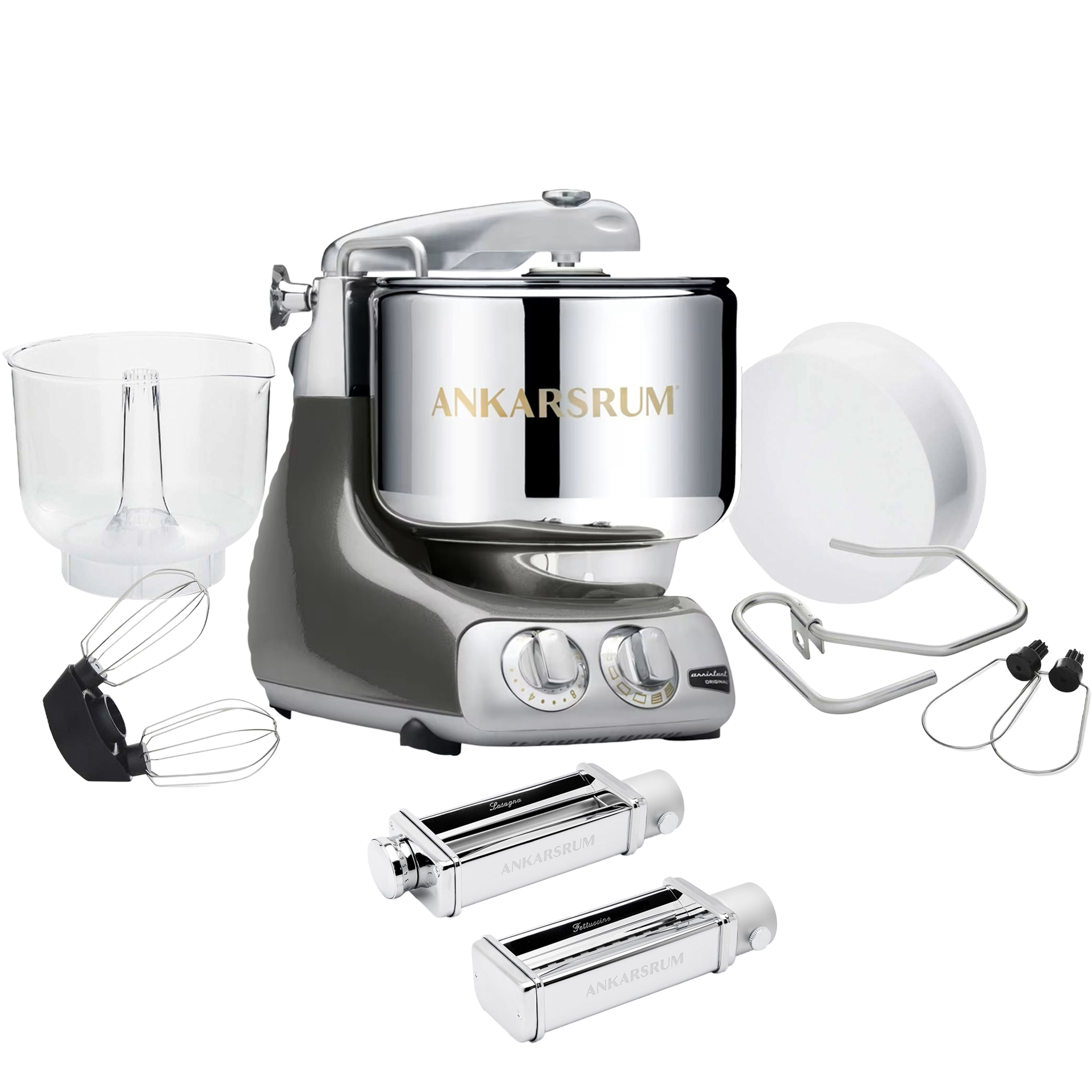 Assistent Original AKM 6230 køkkenmaskine og pastakit, black chrome