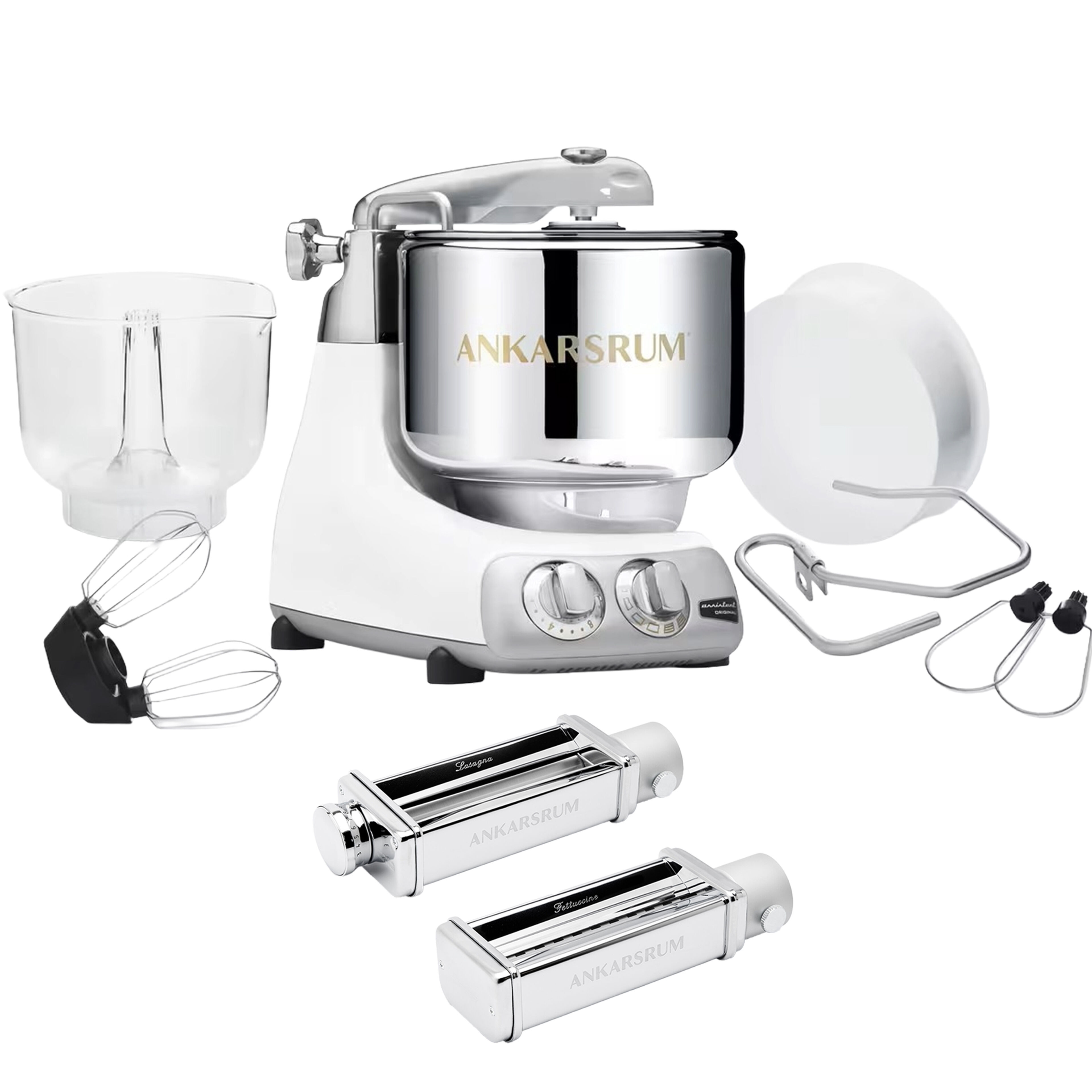 Assistent Original AKM 6230 køkkenmaskine og pastakit, glossy white