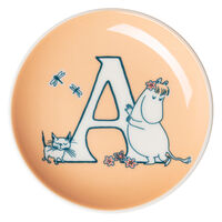 Mumin A assiett 10,5 cm, korall