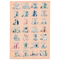 Mumin Alfabet kökshandduk 2-pack 50 × 70 cm, flerfärgad