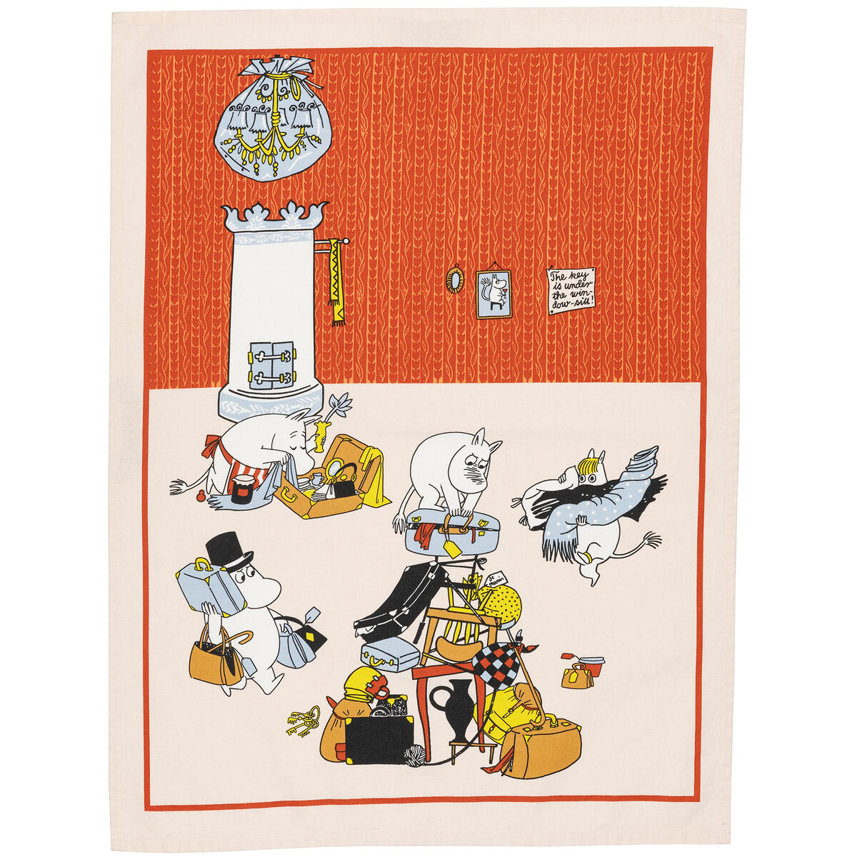 Arabia Mumin Klar til ferie viskestykke 50 x 70 cm
