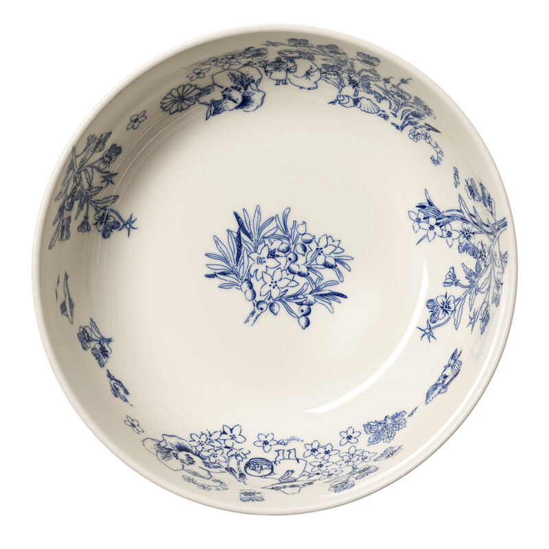 Mumin Haru serveringsskål 28 cm, blå/vit