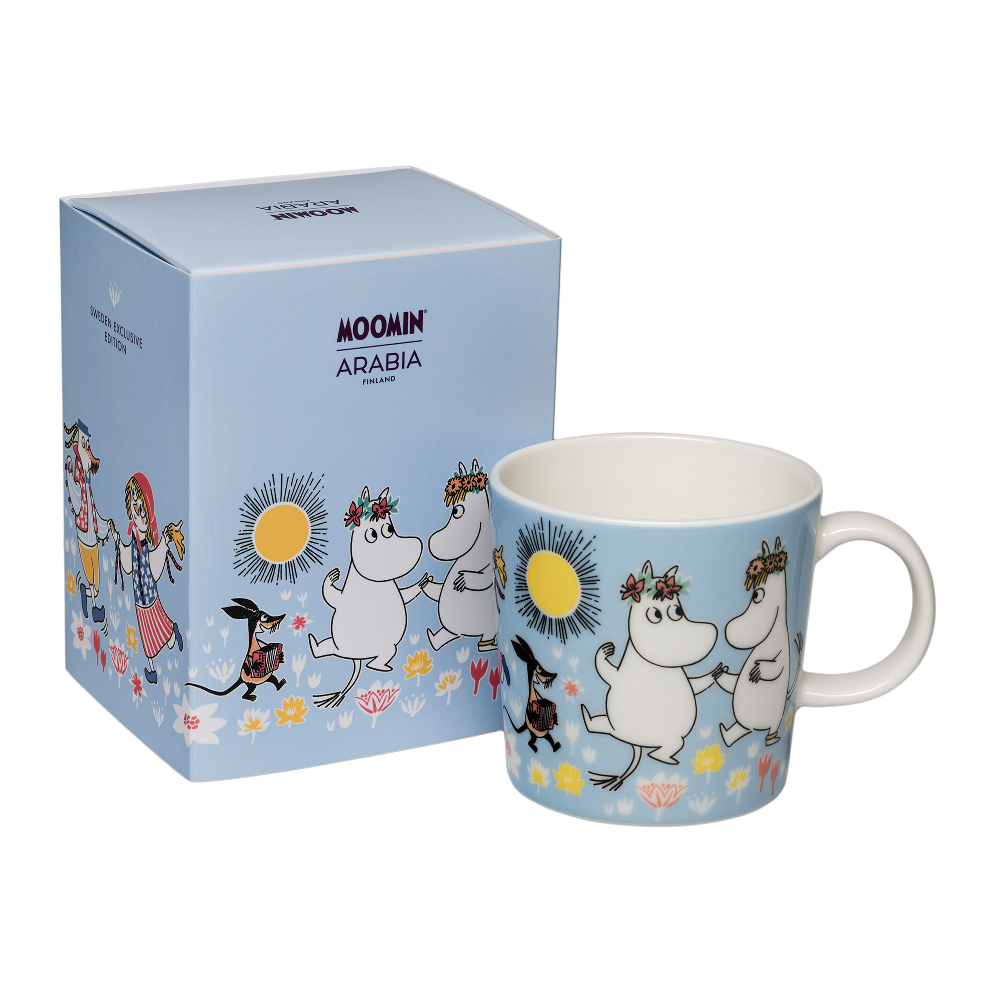 Mumin Sommardans mugg 0,3 liter, flerfärgad