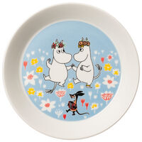Mumin Sommardans assiett 19 cm, flerfärgad