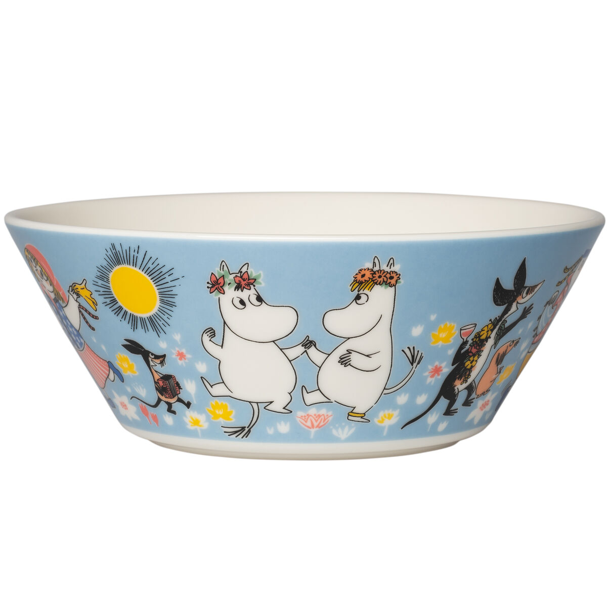 Mumin Sommardans skål 15 cm, flerfärgad