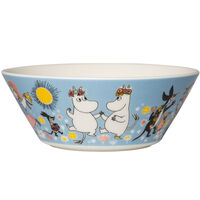 Mumin Sommardans skål 15 cm, flerfärgad