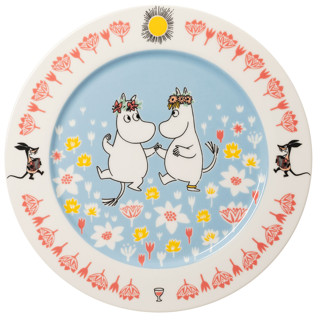 Mumin Sommardans serveringstallrik 30 cm, flerfärgad