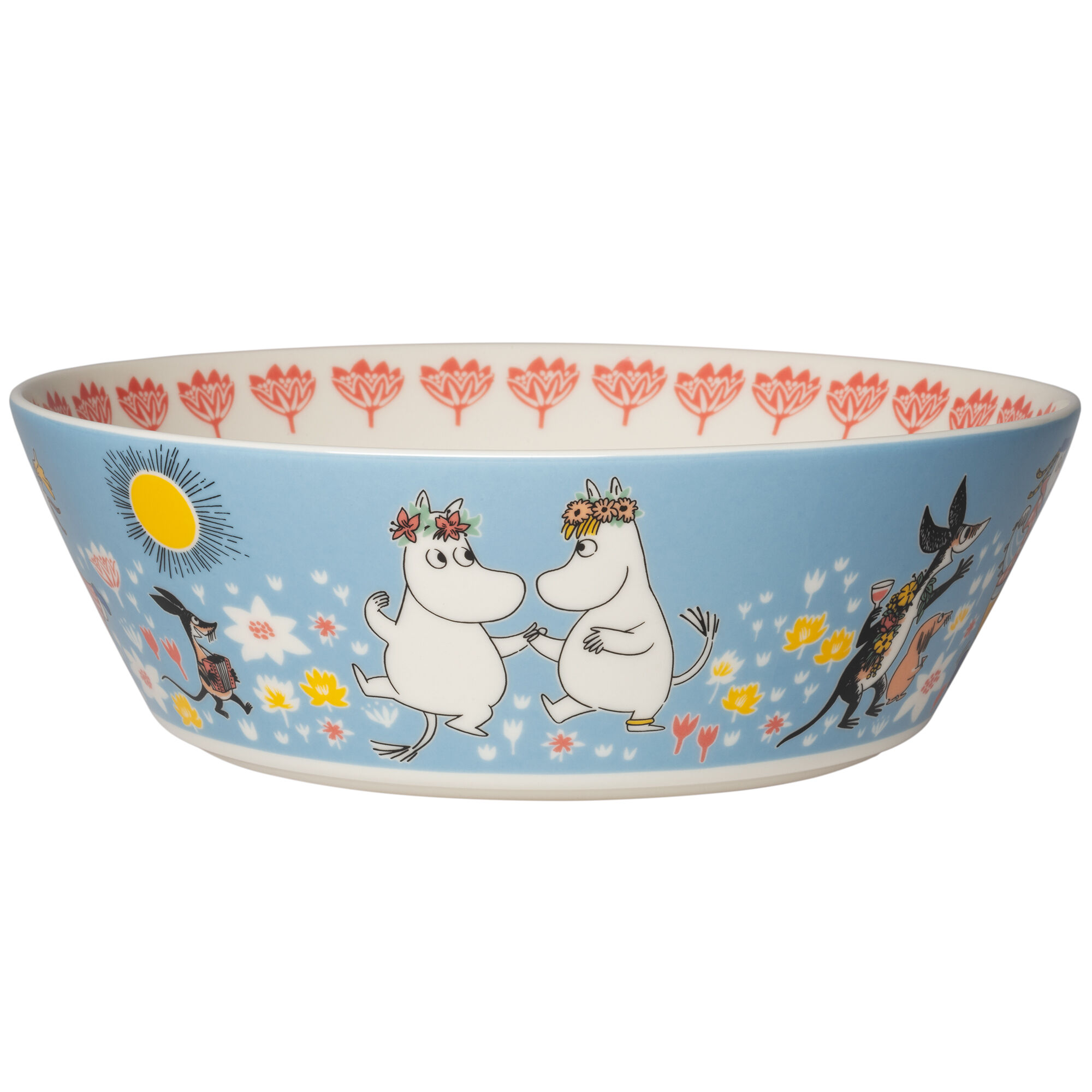 Moomin arabia Mumin Sommardans serveringsskål 23 cm, flerfärgad