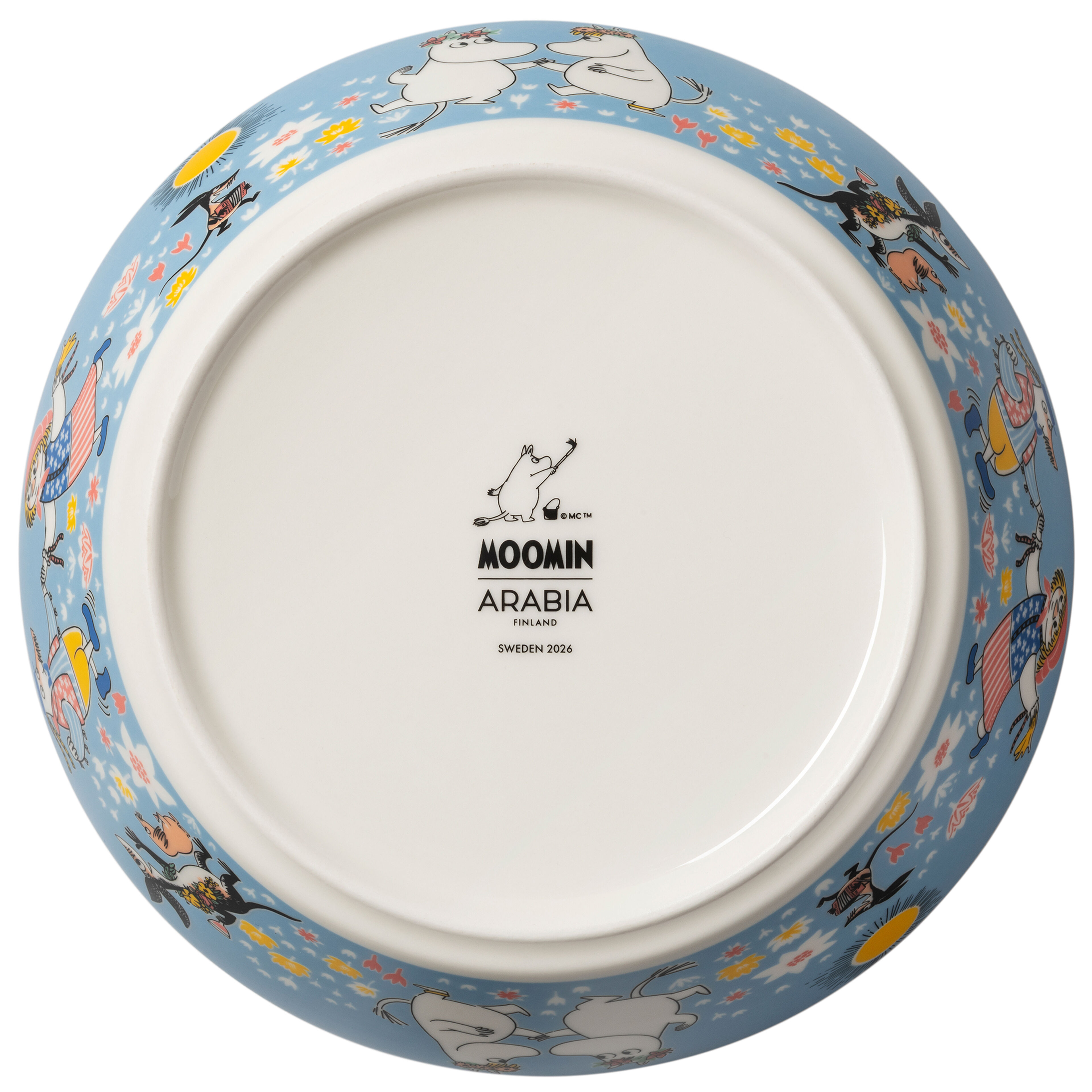 Mumin Sommardans serveringsskål 23 cm, flerfärgad