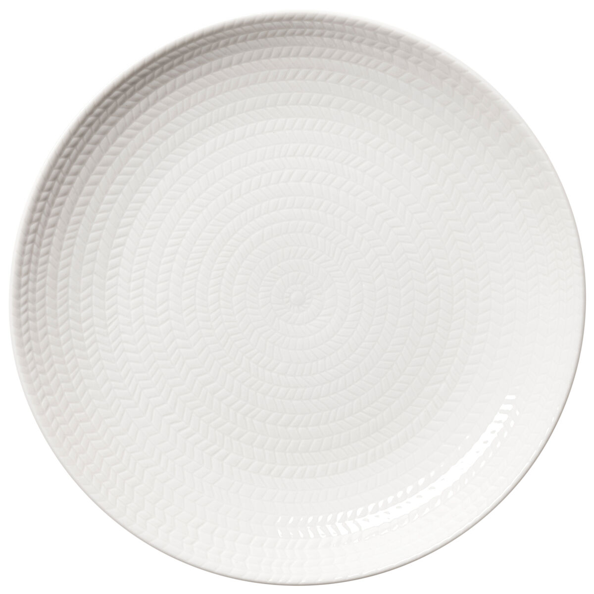 Blå Eld tallerken 26 cm, hvid