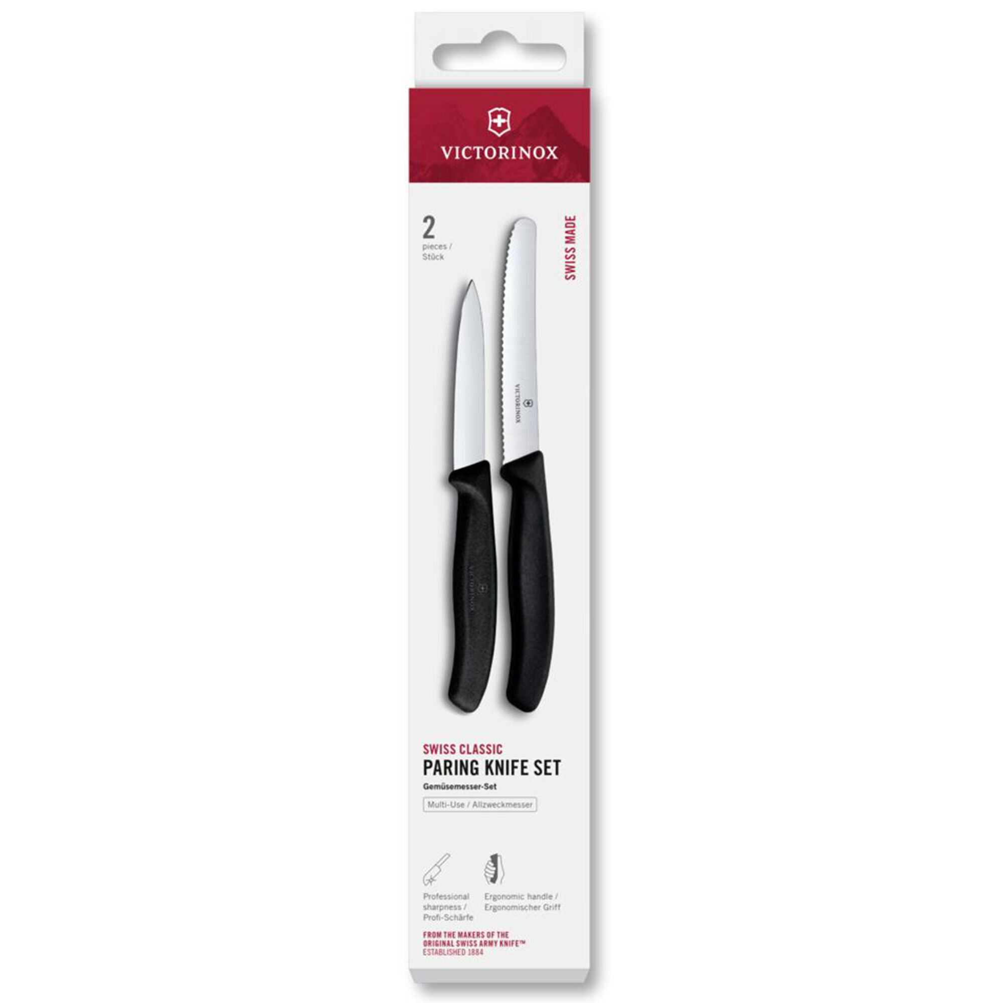 Victorinox Swiss Classic knivset 2 delar, svart