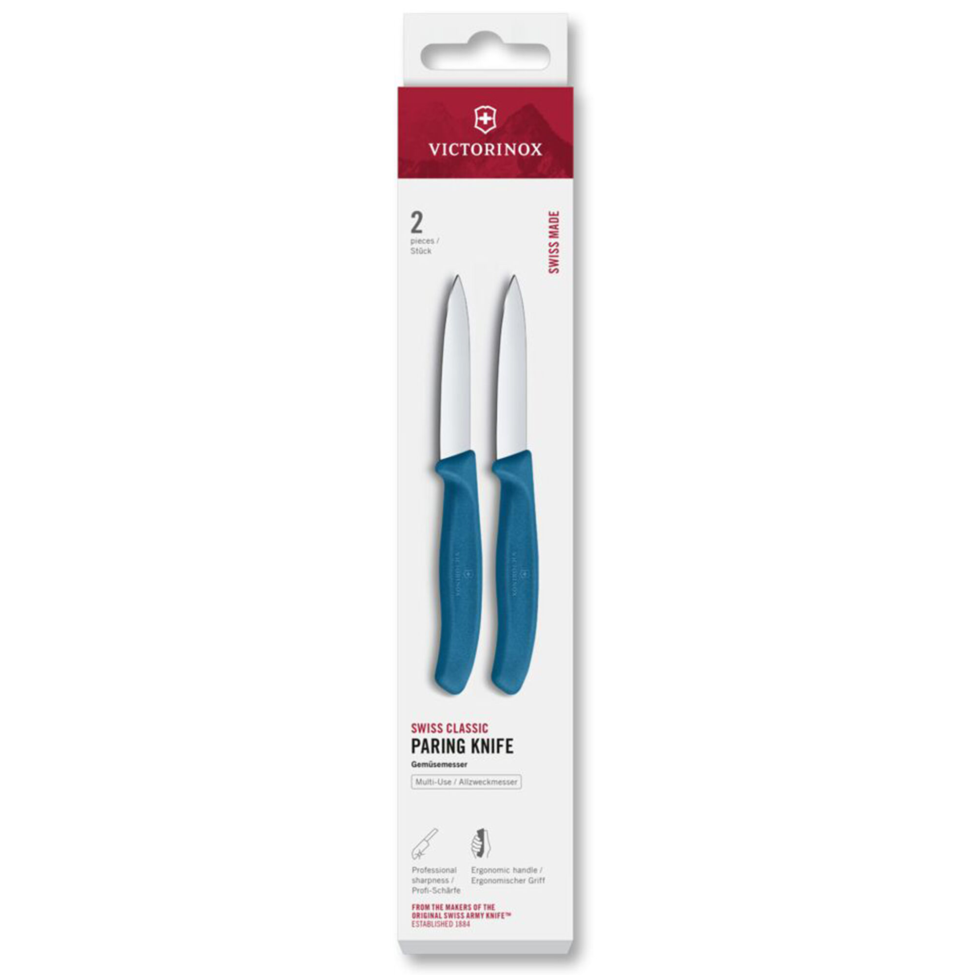 Victorinox Swiss Classic skalkniv 8 cm 2-pack, bl&aring;