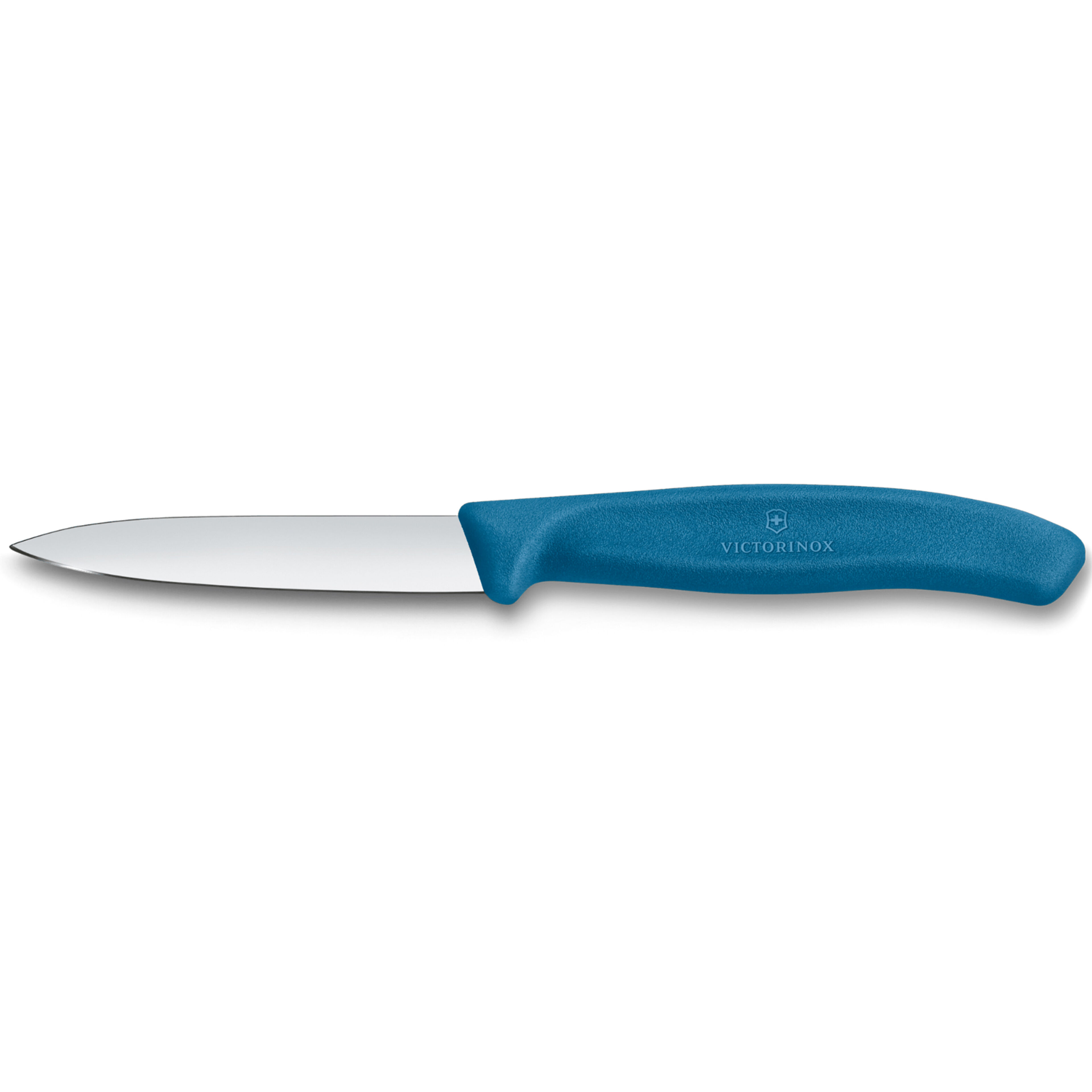 Swiss Classic spetsig skalkniv 8 cm, blå