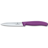 Swiss Classic spiss skrellekniv 10 cm, lilla