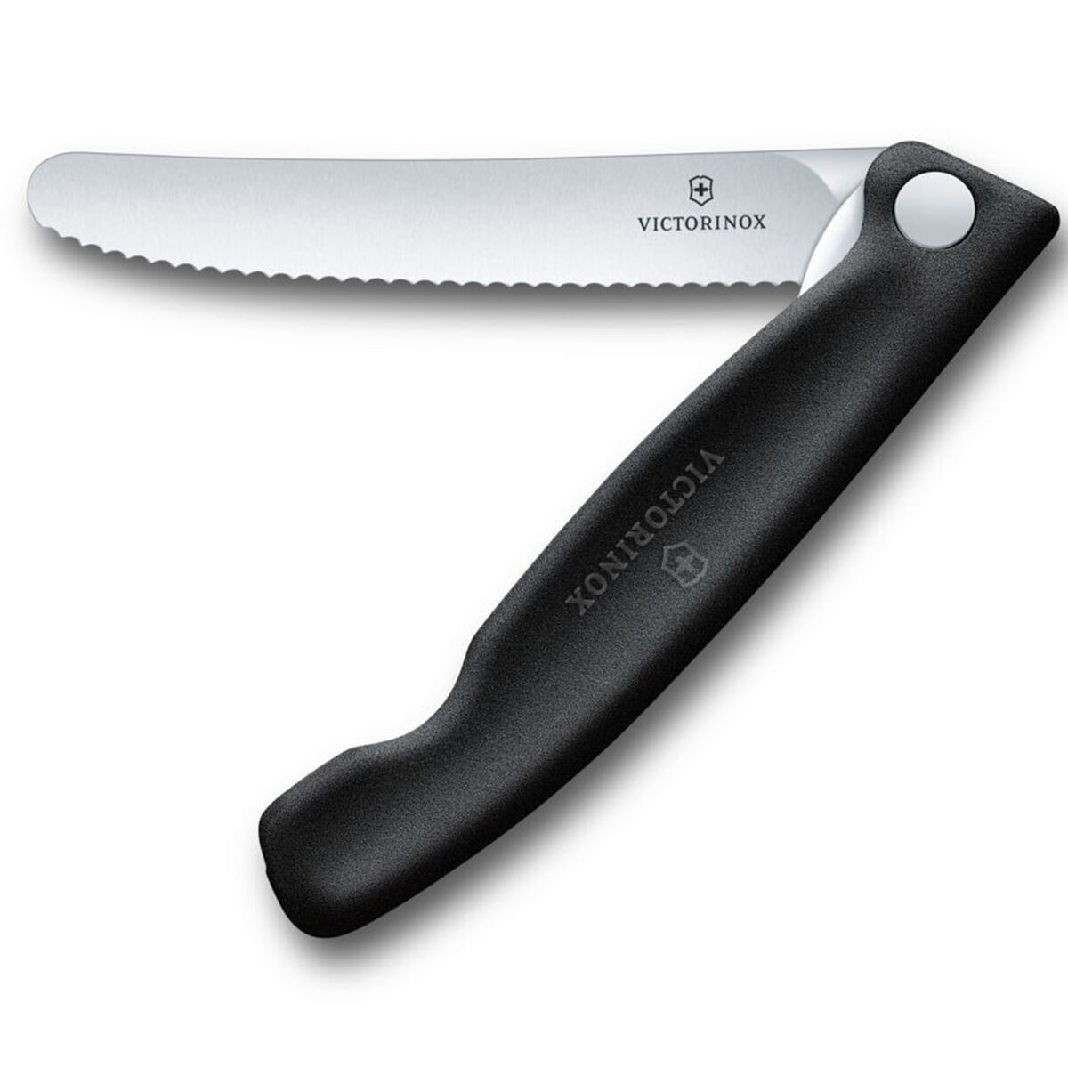 Swiss Classic picnic foldekniv, sort